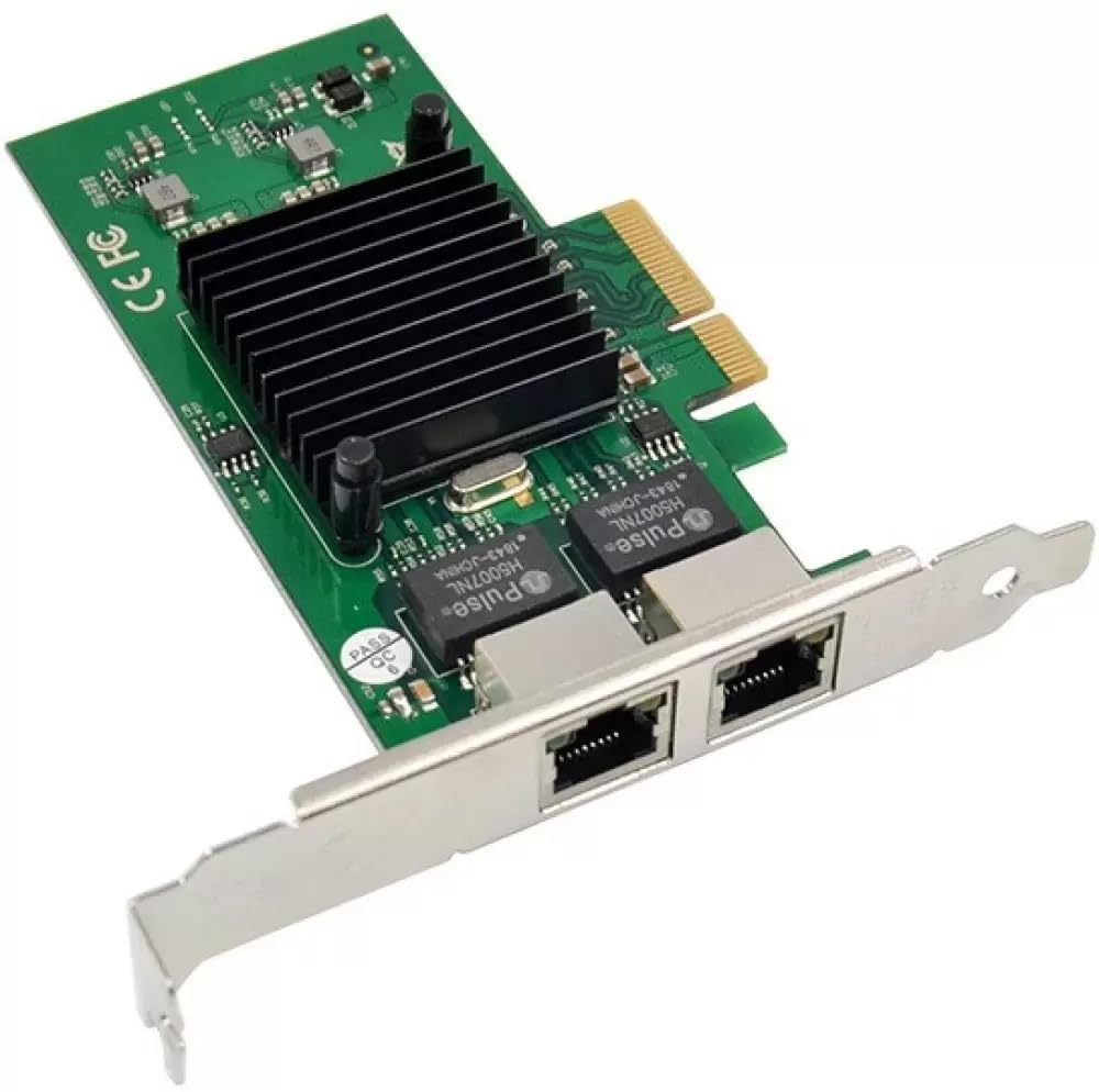 BOXNUBE Dual Port Gigabit LAN Ethernet Network Interface NIC Card Adapter PCI-E 1000 Mbps Support for Windows7, 8, 10, Linux BOXNUBE Dual Port Gigabit LAN Ethernet Network Interface NIC Card Adapter PCI-E 1000 Mbps Support for Windows7, 8, 10, Linux